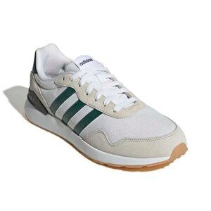 New Men's Adidas Sportswear Run 60s 4.0 Athletic Sneakers Size 9.5 White/Forest